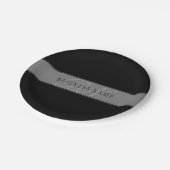 Elegant bewerkbaar script Bedrijfsnaam/andere teks Papieren Bordje (Gekanteld)