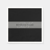 Elegant bewerkbaar script Bedrijfsnaam/andere teks Servet (Voorkant)