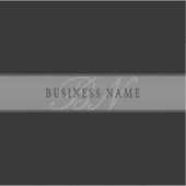 Elegant bewerkbaar script Bedrijfsnaam/andere teks Sticker (Voorkant)