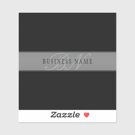 Elegant bewerkbaar script Bedrijfsnaam/andere teks Sticker (Vel)