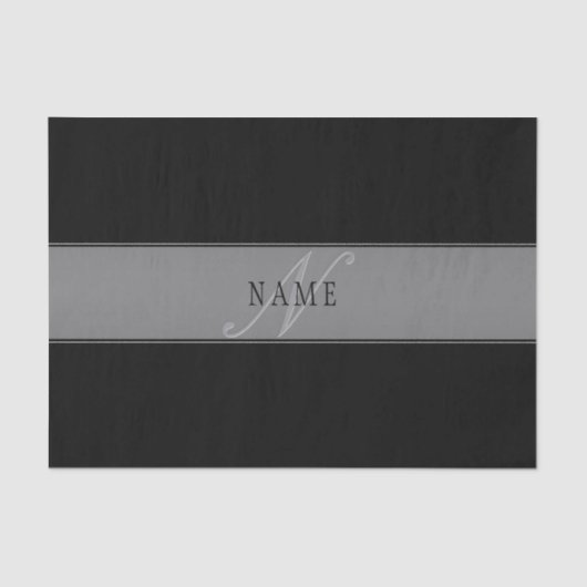 Elegant bewerkbaar script Bedrijfsnaam/andere teks Tissuepapier (Voorkant)