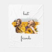 Elegant BFF Best Friends for ever Birthday Card Fleece Deken (Voorkant)