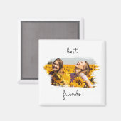 Elegant BFF Best Friends for ever Birthday Card Magneet (Voorkant / Achterkant)