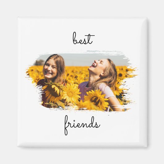 Elegant BFF Best Friends for ever Birthday Card Magneet (Voorkant)