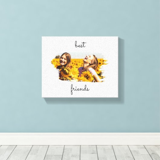 Elegant BFF Best Friends Forever Canvas Afdruk (Insitu (Houten vloer))