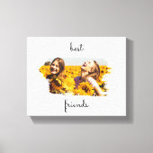 Elegant BFF Best Friends Forever Canvas Afdruk (Voorkant)