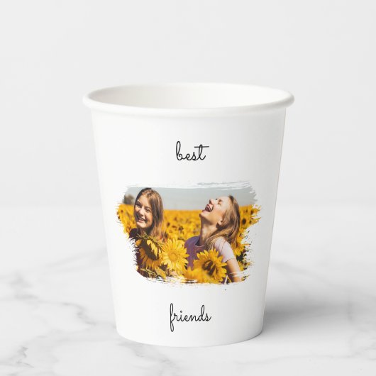 Elegant BFF Best Friends Forever Papieren Bekers (Achterkant)
