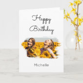 Elegant BFF Beste vrienden voor eeuwige geboorteca Kaart (Gele Bloem)