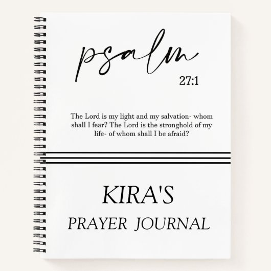 Elegant Bible Verse Prayer Journal Notitieboek (Voorkant)