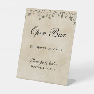 Elegant  Bibliotheek Boek Hoesje Open Bar Reclamebord Met Voetstuk
