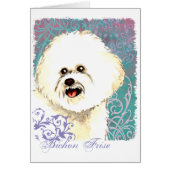 Elegant Bichon Frise Card (Voorkant)