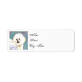 Elegant Bichon Frise Etiket (Voorkant)
