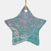 Elegant Bichon Frise Keramisch Ornament (Achterkant)