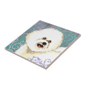 Elegant Bichon Frise Tegeltje (Zijkant)