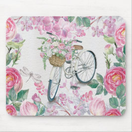 Elegant Bicycle en Flowers Muismat
