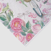 Elegant Bicycle en Flowers Tissuepapier (Detail)