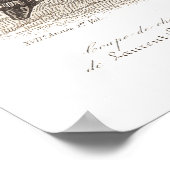 Elegant Biedermeier Gentlemen in Top Hats Poster (Hoek)