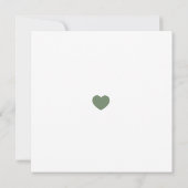 Elegant bij Eindtijd Stusty Groen sparen de Datum Kaart (Achterkant)