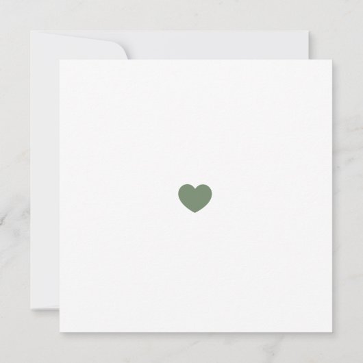 Elegant bij Eindtijd Stusty Groen sparen de Datum Kaart (Achterkant)