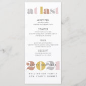 Elegant bij laatste 2021 Gold Nieuwjaar Menu (Voorkant)
