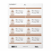 Elegant Bijbel Cross Label (Full Sheet)