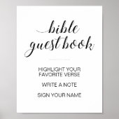 Elegant Bijbelgaasje Weddenschap Poster (Voorkant)