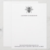 Elegant  bijen briefhoofd (Voorkant / Achterkant)