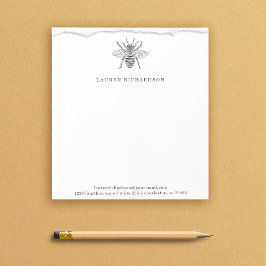 Elegant  bijen notitieblok