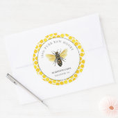 Elegant  bijen ronde sticker (Envelop)