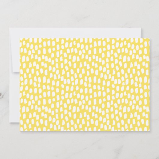 Elegant Binnenkort Foto Zwangerschap Aankondiging (Achterkant)