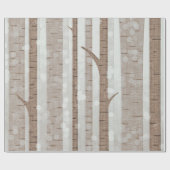 Elegant Birch Trees Forest Acrylic Artwork | Cadeaupapier (Vlak)