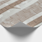 Elegant Birch Trees Forest Acrylic Artwork | Cadeaupapier (Hoek)