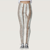 Elegant Birch Trees Forest Acrylic Artwork | Leggings (Voorkant)