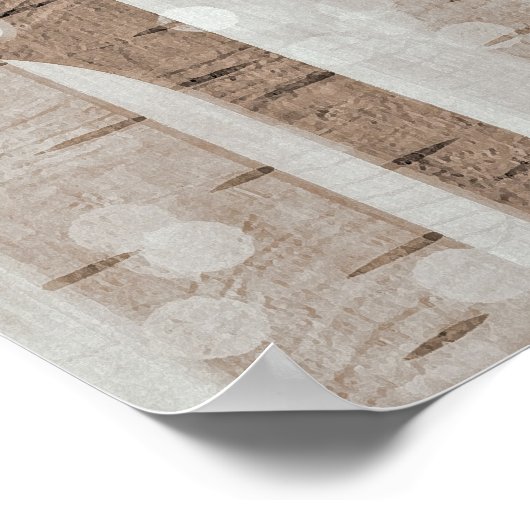 Elegant Birch Trees Forest Acrylic Artwork | Poster (Hoek)