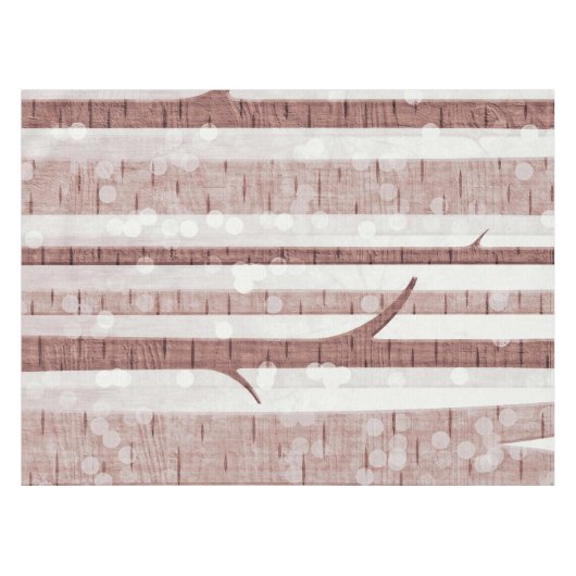 Elegant Birch Trees Forest Acrylic Artwork | Tafelkleed (Voorkant (Horizontaal))