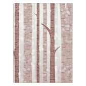 Elegant Birch Trees Forest Acrylic Artwork | Tafelkleed (Voorkant)