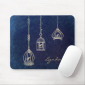 Elegant Bird Cages Blue Muismat (Met muis)