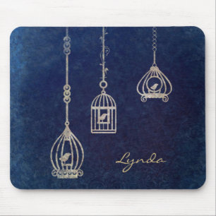 Elegant Bird Cages Blue Muismat