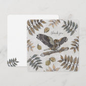 Elegant Bird natuur bedankt u voor uw handtekening (Voorkant / Achterkant)