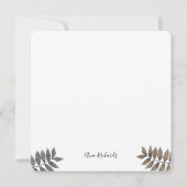 Elegant Bird natuur bedankt u voor uw handtekening (Achterkant)