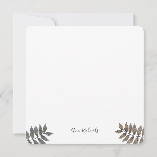 Elegant Bird natuur bedankt u voor uw handtekening (Achterkant)