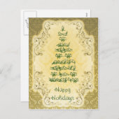 Elegant Bird Tree Briefkaart (Voorkant / Achterkant)