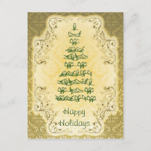 Elegant Bird Tree Briefkaart