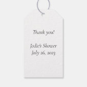 Elegant Birdcage met Rozen Gift Label Cadeaulabel (Achterkant)