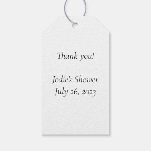 Elegant Birdcage met Rozen Gift Label Cadeaulabel (Achterkant)