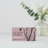 Elegant Birdhouse, sla de datum op Informatiekaartje (Staand voorkant)