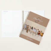 Elegant Birds Waterverf Initialen Inspirerend Planner (Display)