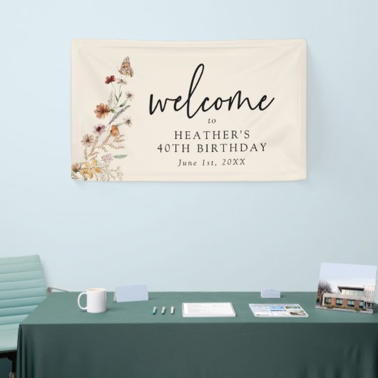 Elegant Birthday Banner (Beurs)