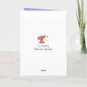 Elegant Birthday, Blue Bird, Garden Flowers Kaart (Achterkant)