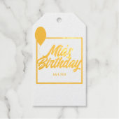 Elegant Birthday Cadeaulabels (Voorkant)